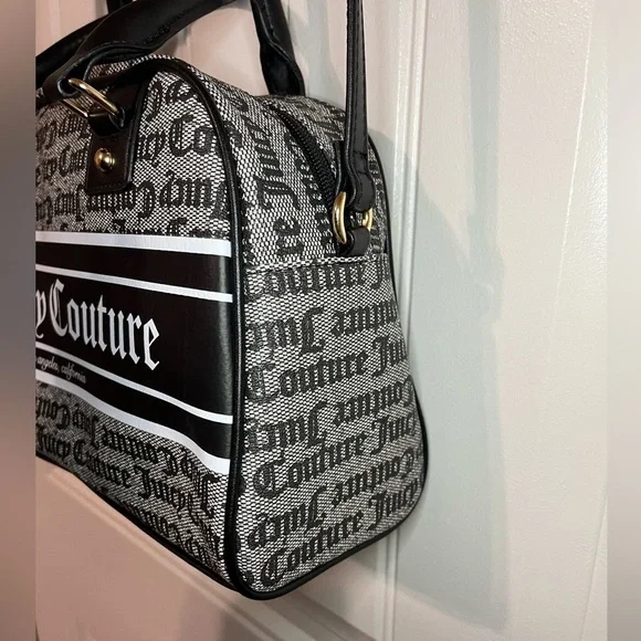 Juicy Couture Black Beige Fashionista Bowler, NWT - Picture 9 of 15